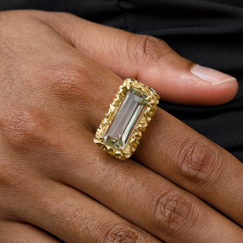 ANELLO BAGUETTE DORATO