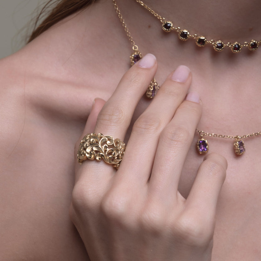 ANELLO A FASCIA LARGE PLACCATO ORO