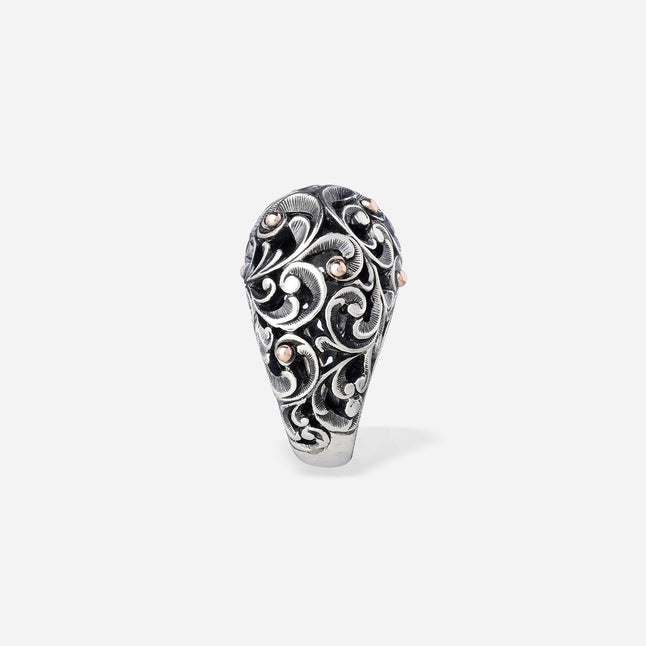 ANELLO CABOCHON ORO E DIAMANTI