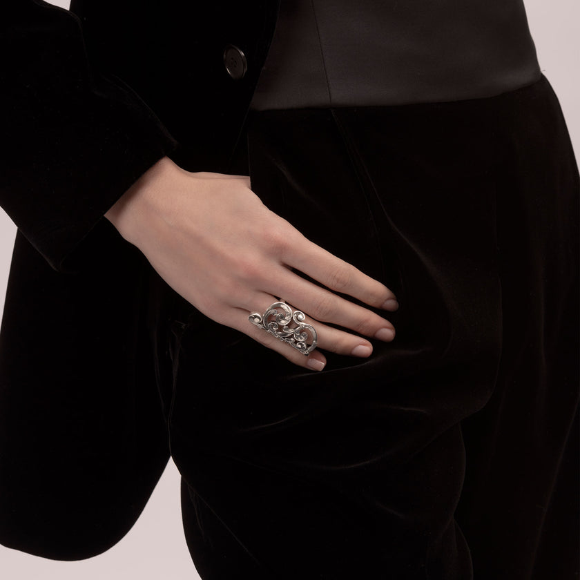 ANELLO A FALANGE IN ARGENT0