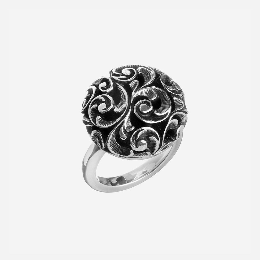 ANELLO A BOTTONE IN ARGENTO