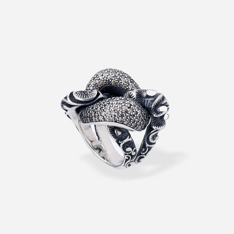 ANELLO GROUMETTE PAVÉ DIAMANTI