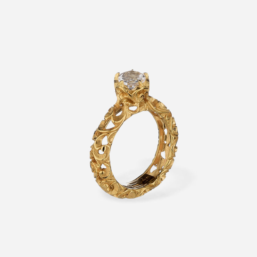 ANELLO SOLITARIO INTIMATE DORATO