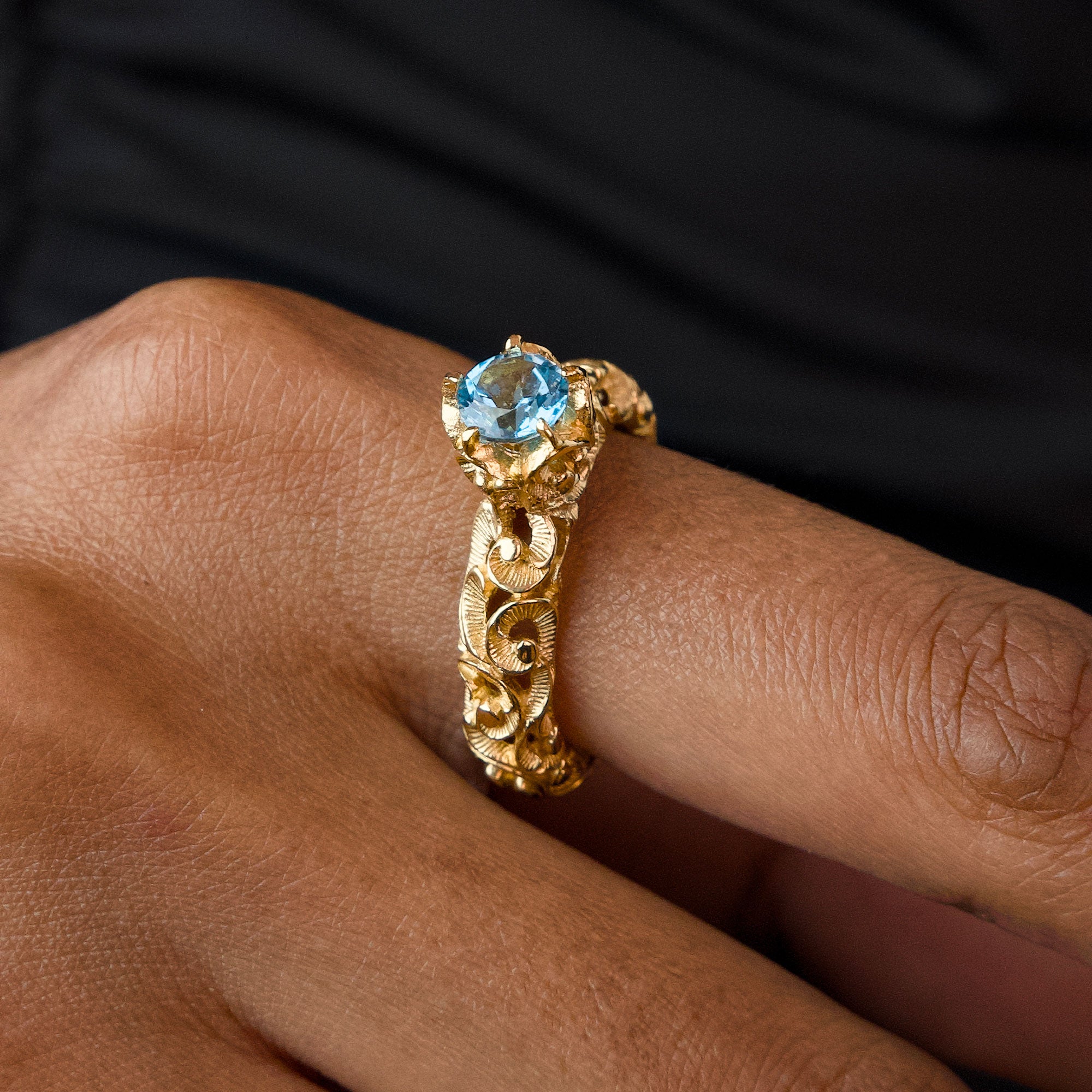 ANELLO SOLITARIO INTIMATE DORATO