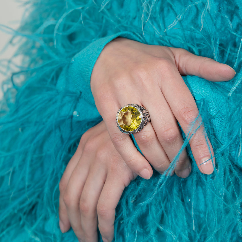 ANELLO ROUND CITRINO