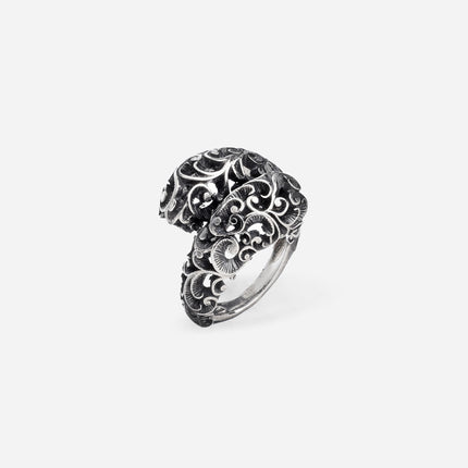 ANELLO CONTRARIÉ IN ARGENTO