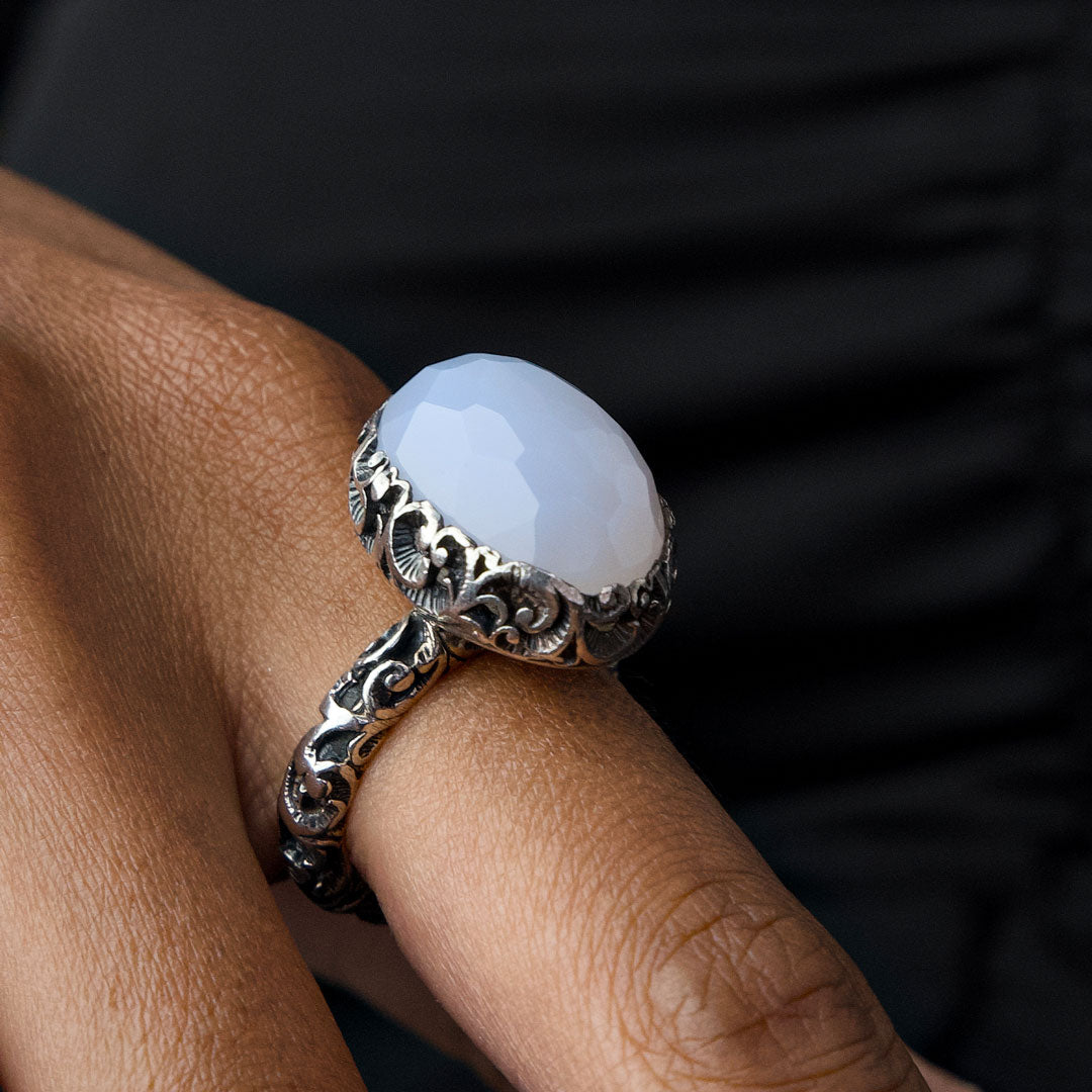 ANELLO CABOCHON OVAL