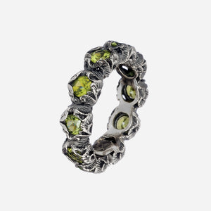 Anello Eternity con pietre taglio tondo
