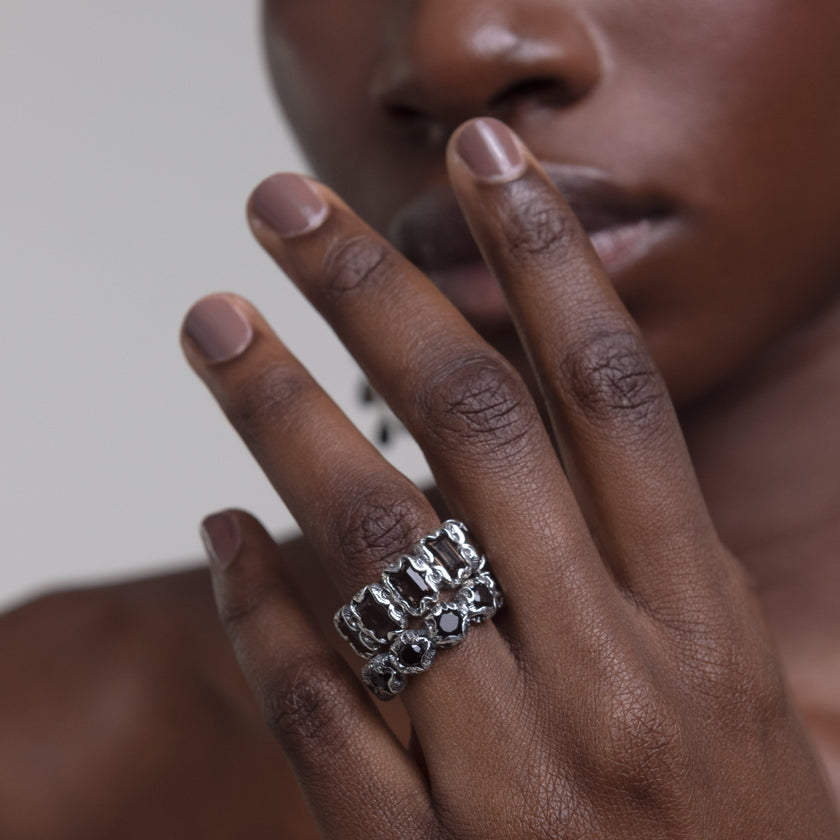 ANELLO ETERNITY SMERLADO