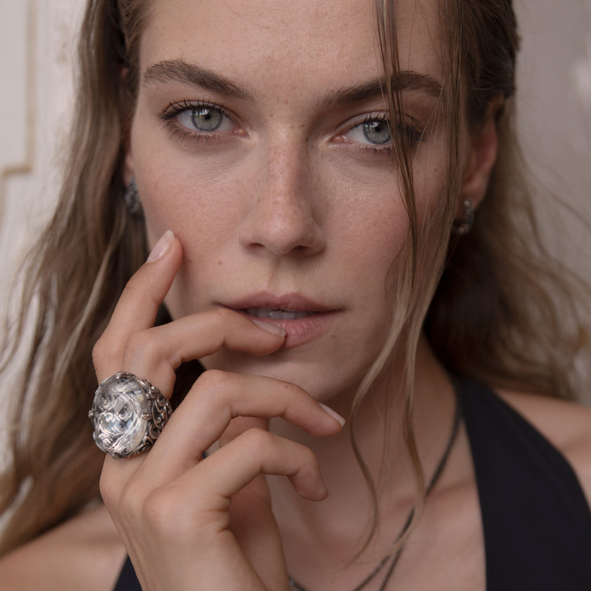 ANELLO MOONLIGHT CABOCHON DIAMONDS