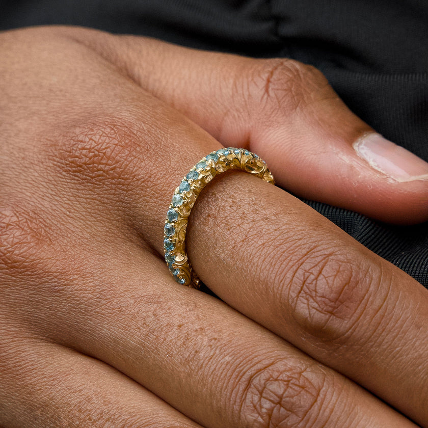 FEDE SOTTILE DORATA PAVÉ