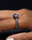 ANELLO SOLITARIO PAVÉ