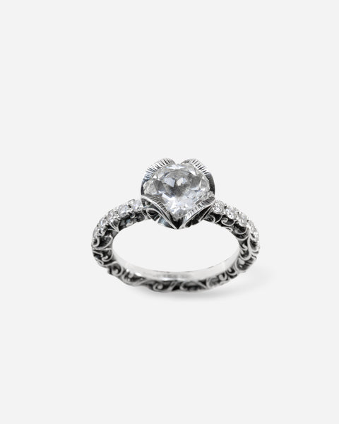 ANELLO SOLITARIO PAVÉ