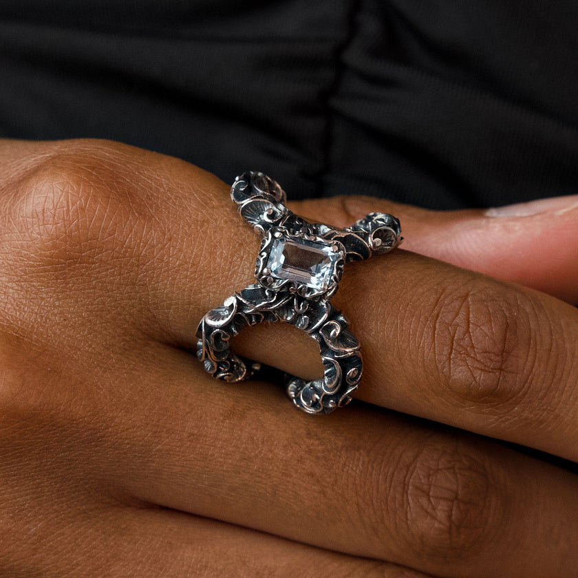 ANELLO FLEUR TOPAZIO