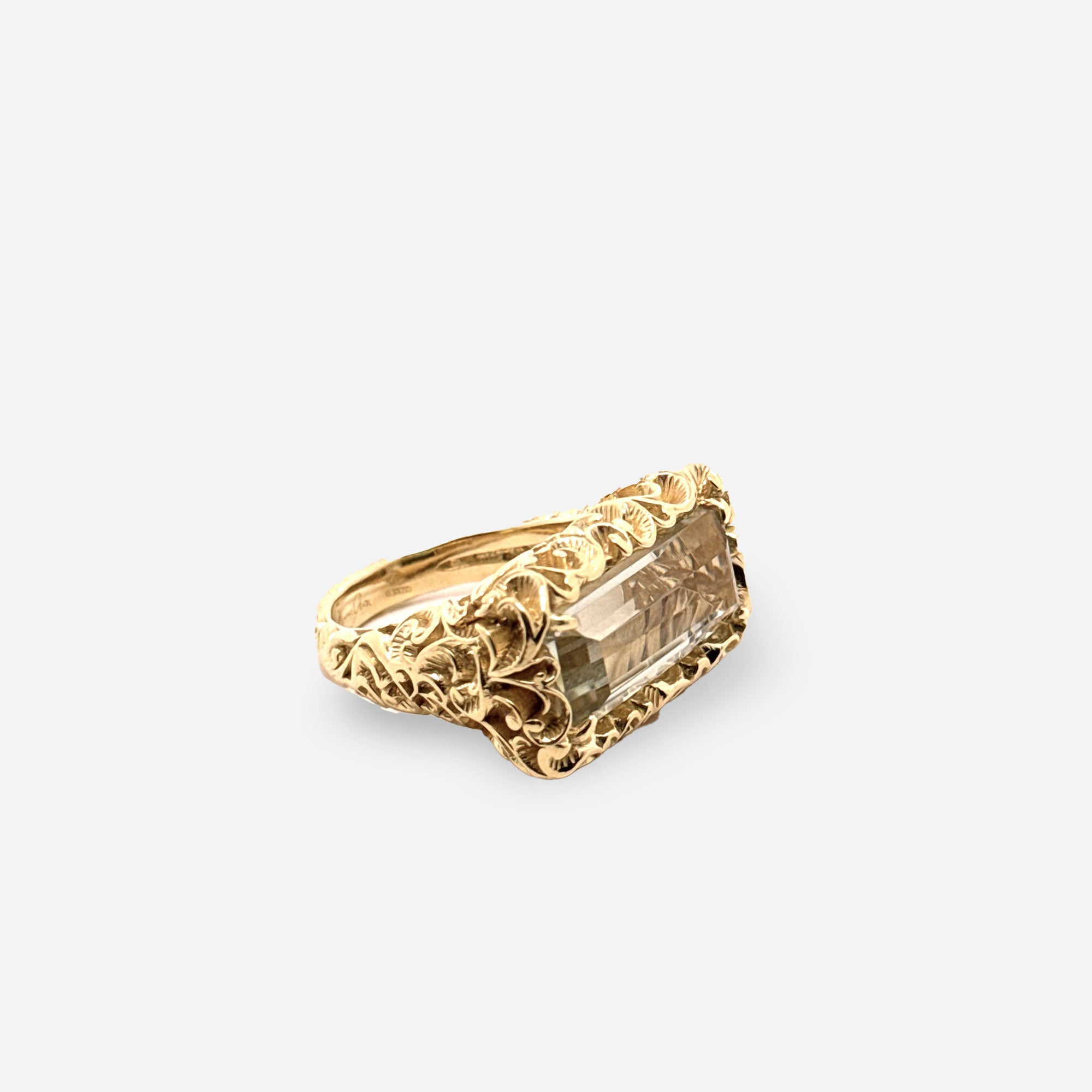 ANELLO BAGUETTE DORATO