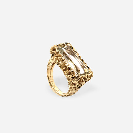 ANELLO BAGUETTE DORATO