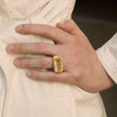 ANELLO BAGUETTE DORATO