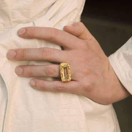 ANELLO BAGUETTE DORATO
