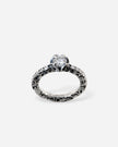 ANELLO SOLITARIO PAVÉ DIAMONDS