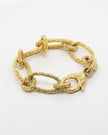 BRACCIALE GROUMETTE OVALI DORATO