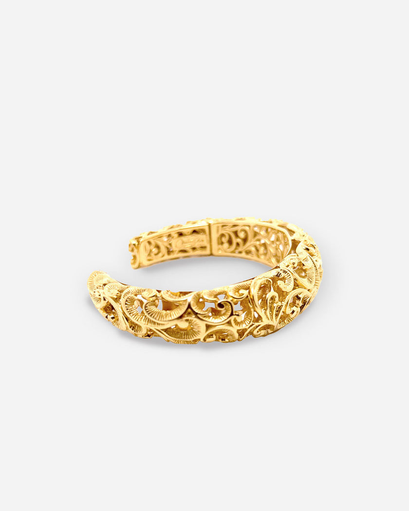 BRACCIALE OPERA A MANETTA BOMBATA DORATO