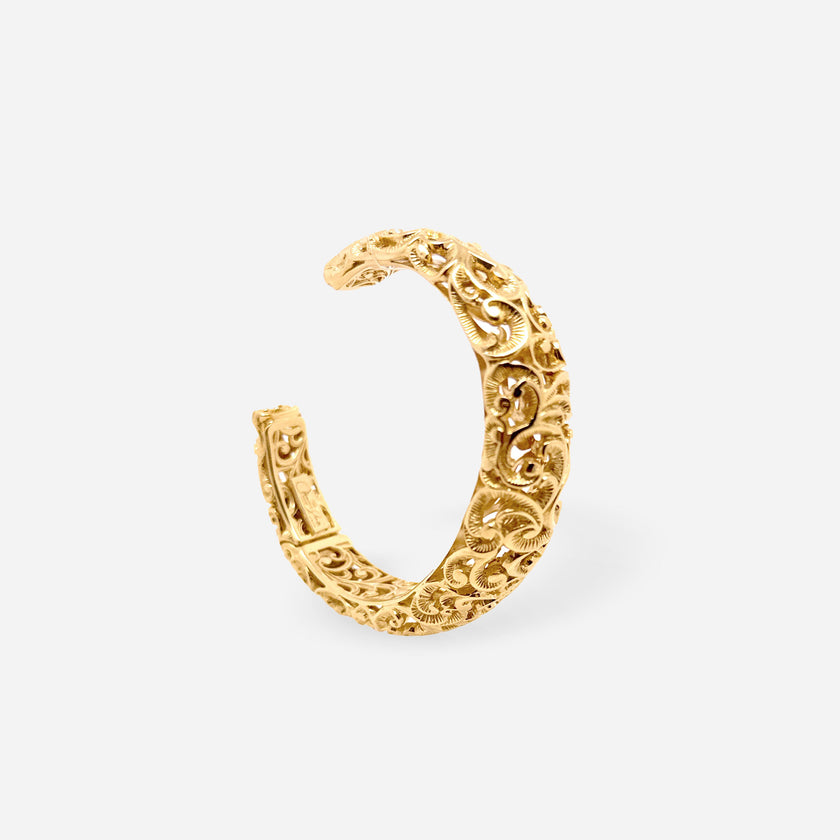 BRACCIALE OPERA A MANETTA BOMBATA DORATO