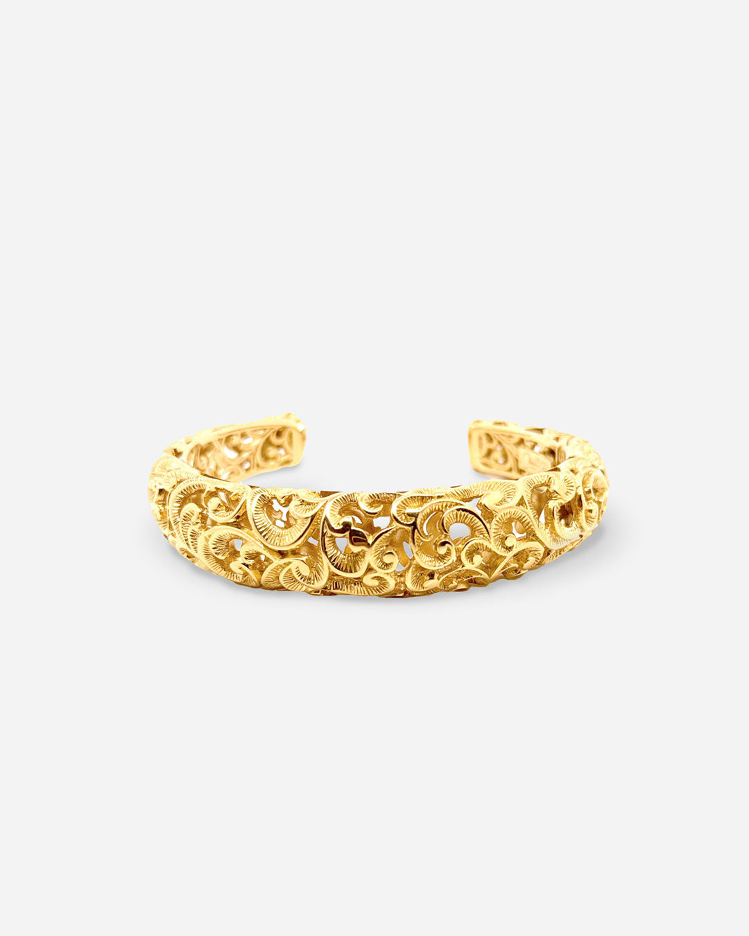 BRACCIALE OPERA A MANETTA BOMBATA DORATO