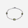 Pura bracelet with emerald cut stones