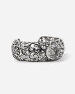 BRACCIALE BOMBATO CON PIETRA CENTRALE