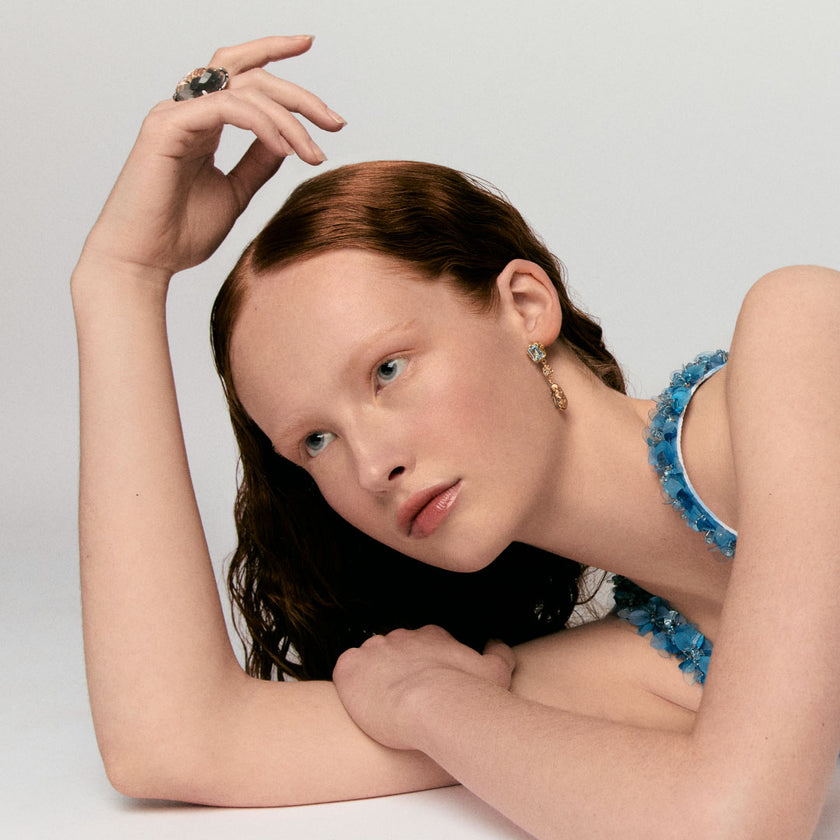 ORECCHINI SHRI PENDENTI DORATI