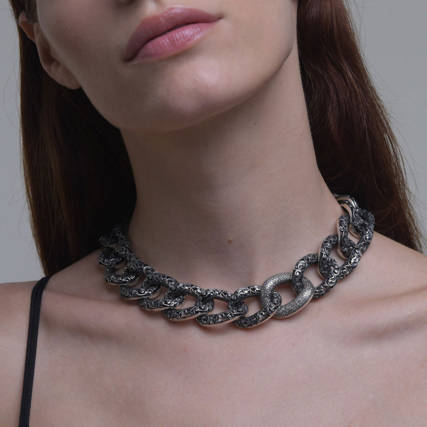 COLLANA GROUMETTE DIAMANTI