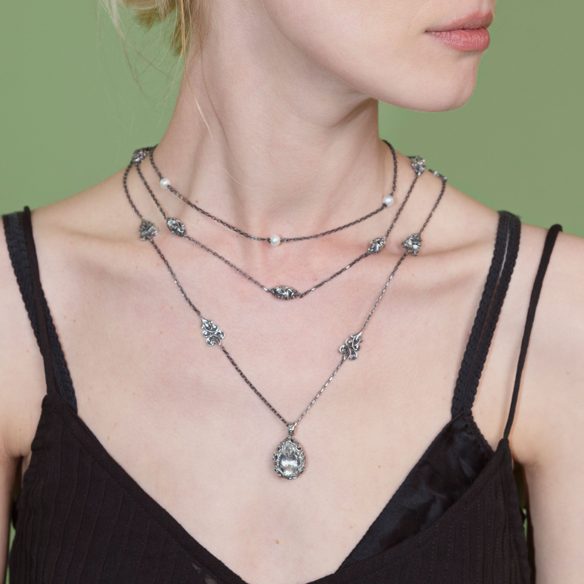 Collana NKlaus In Argento 925 - Maglia Figaro, Larghezza 4,2 Mm, Lunghezza 50 Cm