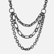 Opera necklace with 3 chains