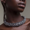 Choker bombato in argento