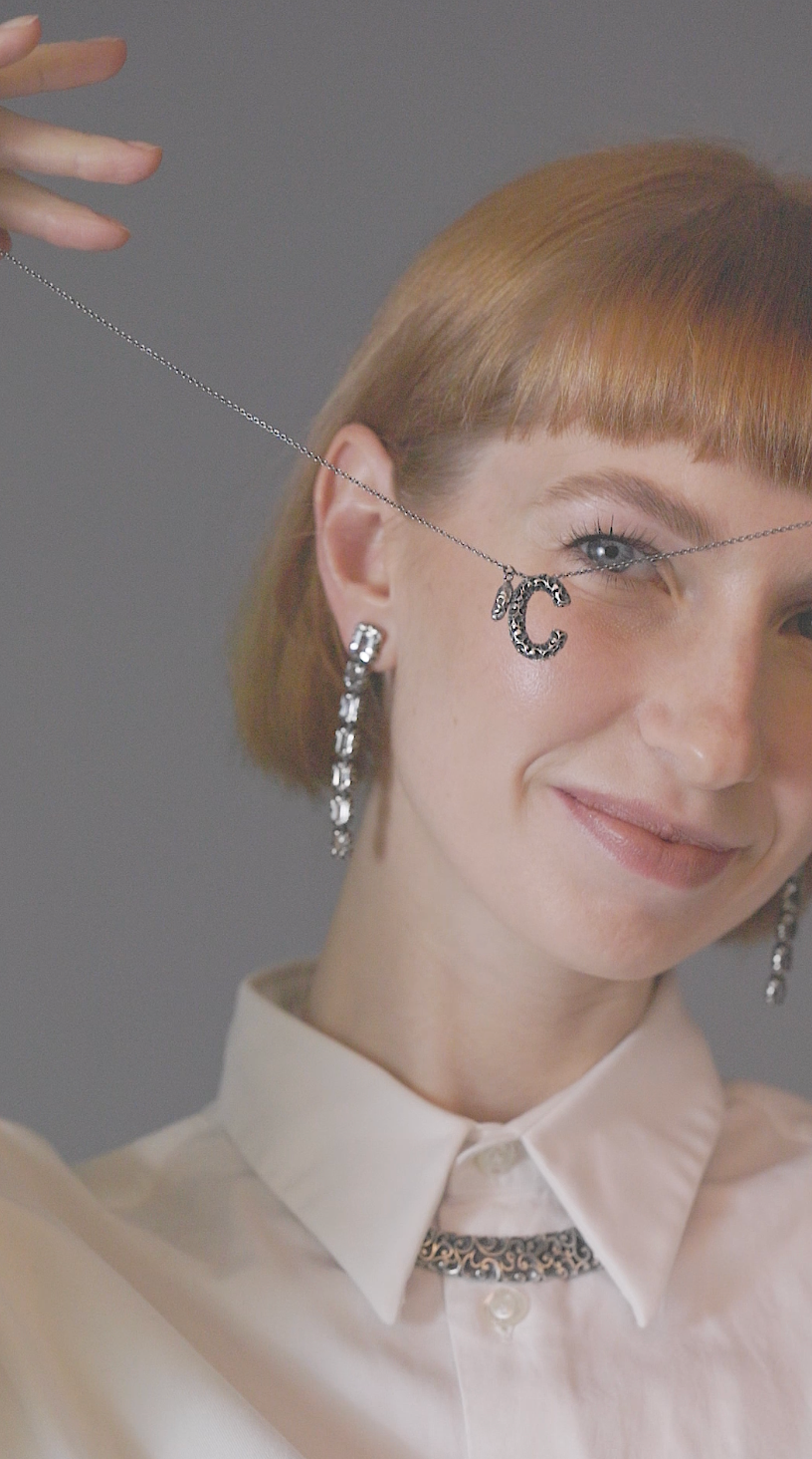 COLLANA CIONDOLO LETTERA C