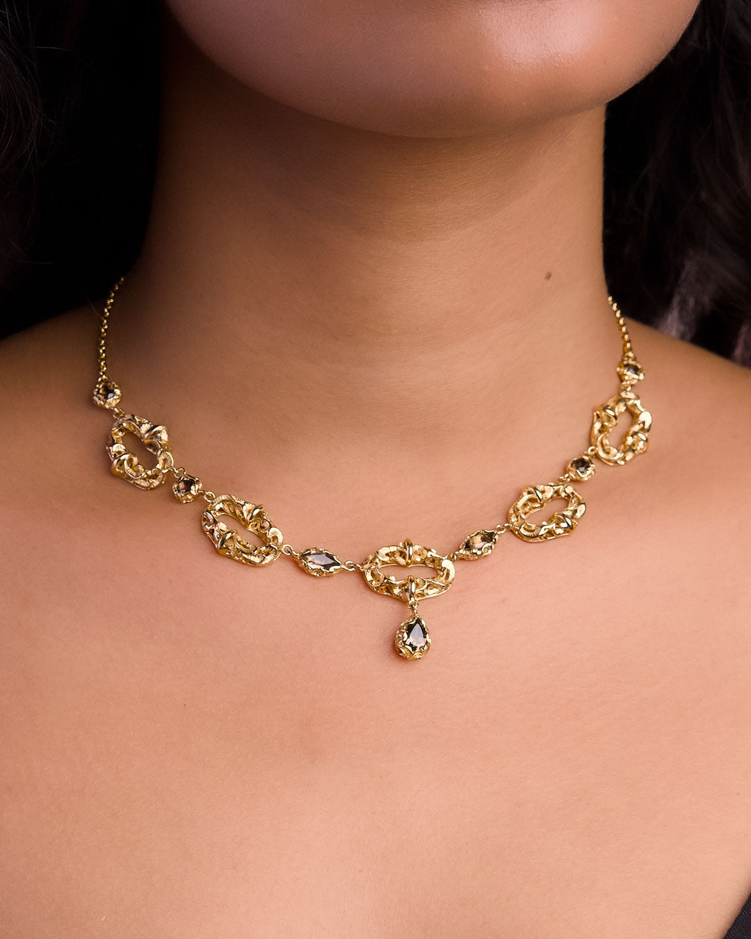 COLLANA HALO MIXED DORATA