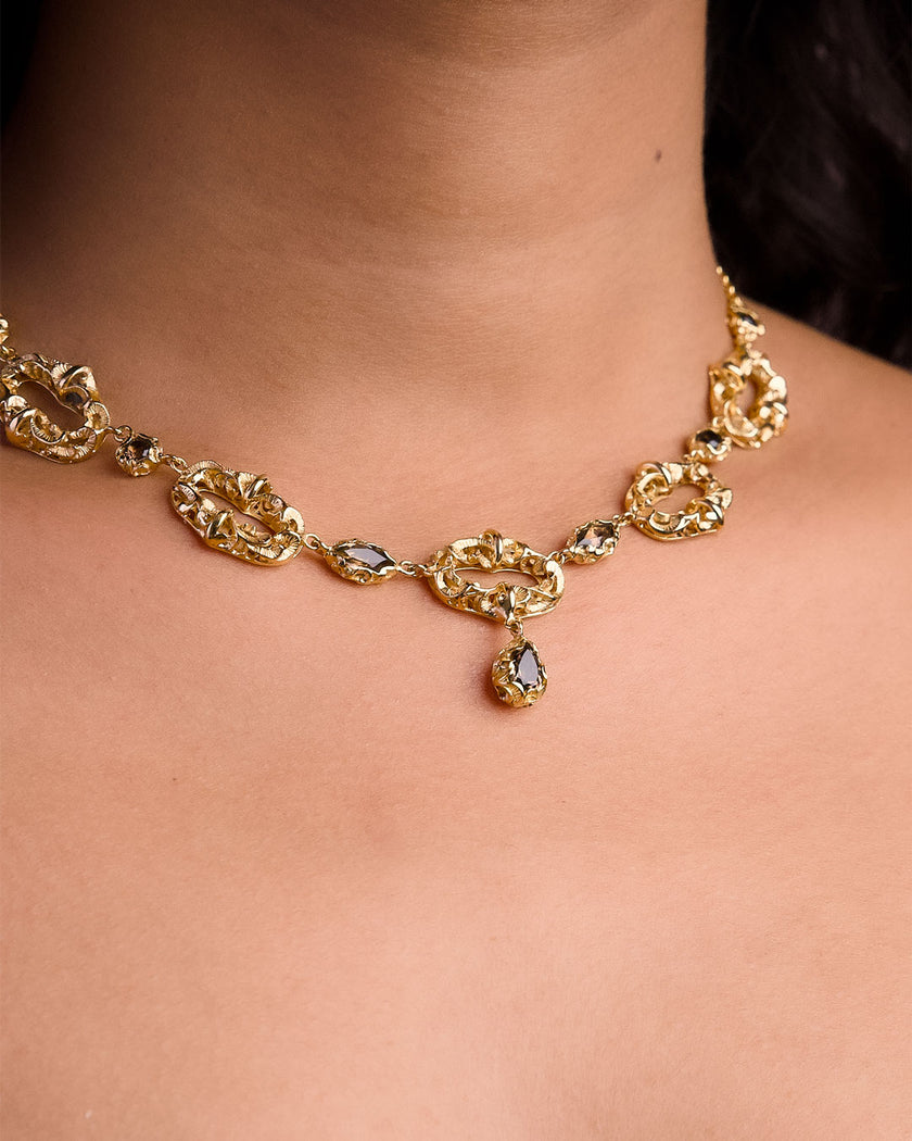 COLLANA HALO MIXED DORATA