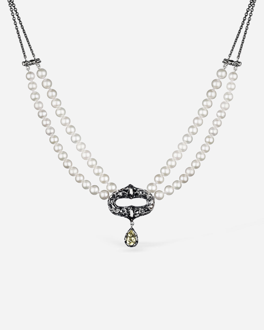 COLLANA HALO PERLE DOPPIO FILO