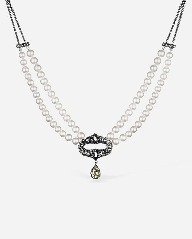 COLLANA HALO PERLE DOPPIO FILO