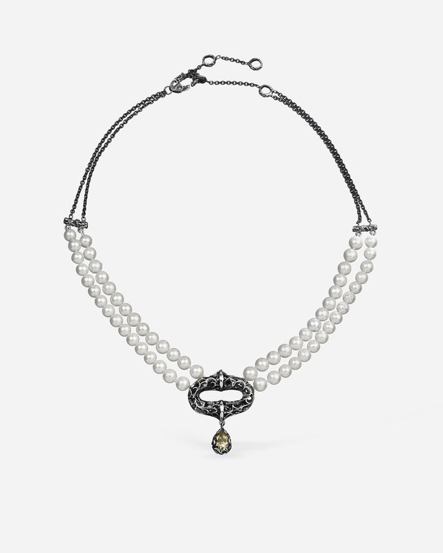 COLLANA HALO PERLE DOPPIO FILO