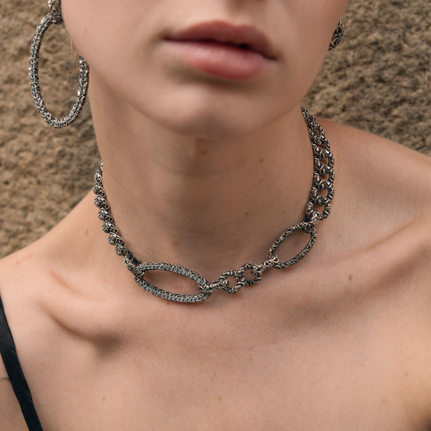 COLLANA GROUMETTE PAVÉ