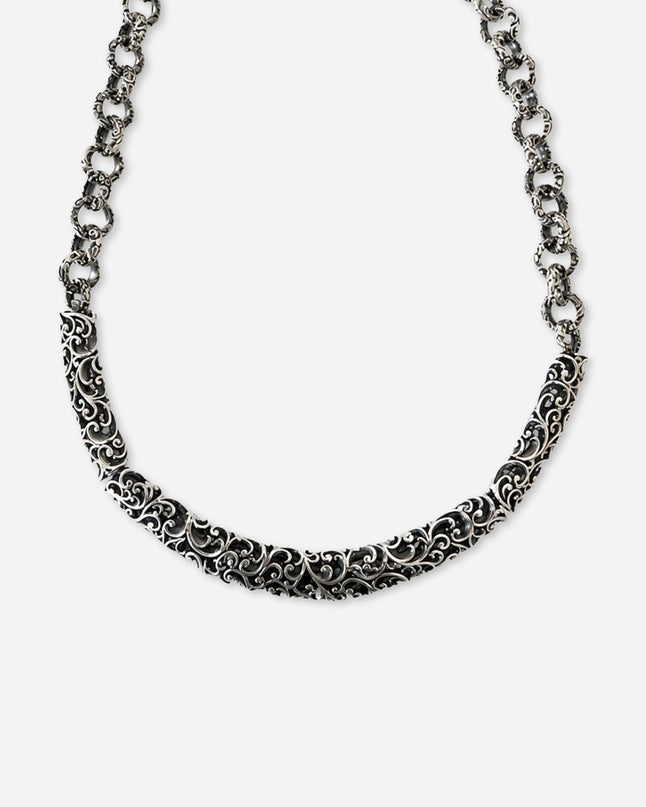 COLLANA CHOKER CON CATENA ROLÒ