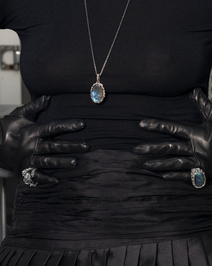 COLLANA CIONDOLO LABRADORITE