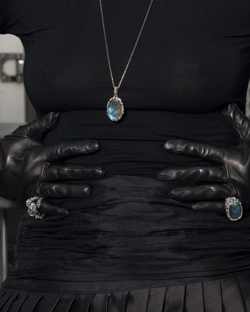 COLLANA CIONDOLO LABRADORITE
