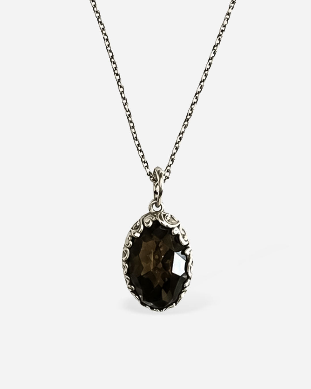 COLLANA CIONDOLO OSSIDIANA