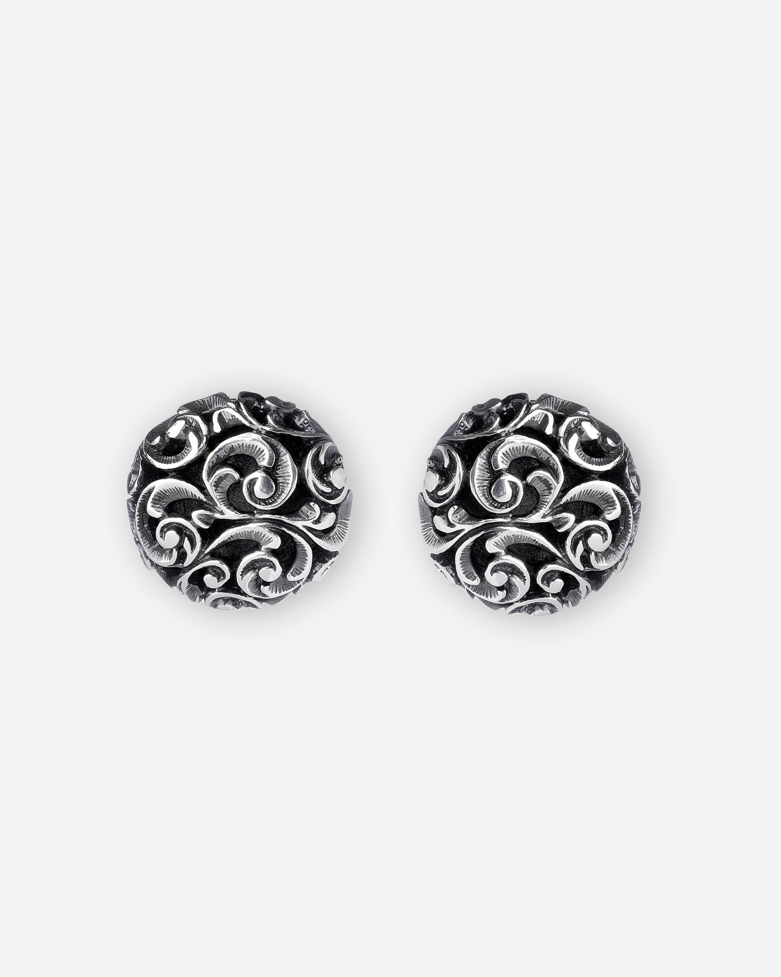 ORECCHINI A BOTTONE IN ARGENTO