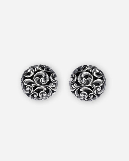 ORECCHINI A BOTTONE IN ARGENTO