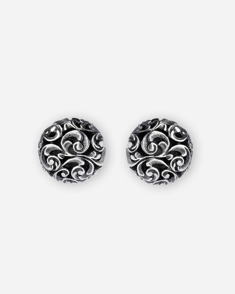 ORECCHINI A BOTTONE IN ARGENTO