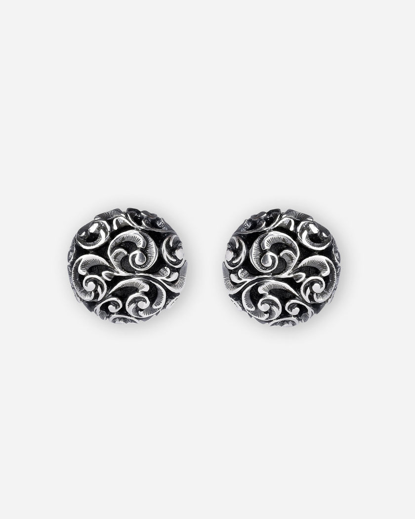 ORECCHINI A BOTTONE IN ARGENTO