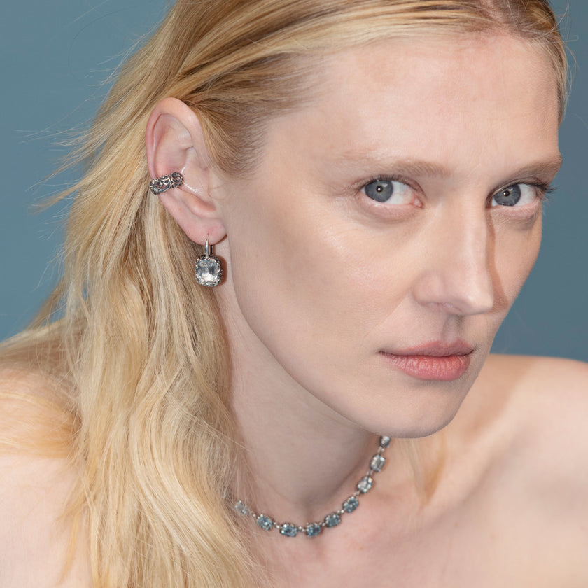 ORECCHINI MONACHELLA CRISTALLO